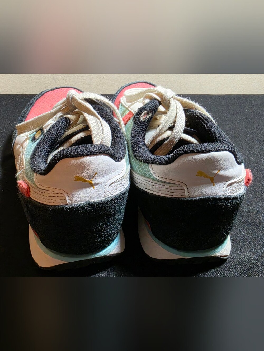 PUMA Retro Runner Sneakers in Coral, Teal & Black - Picture 4 of 12